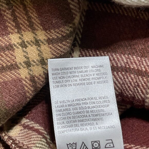 New Wallflower Flannel Jacket Hoodie Size XS Extra Small Shacket Juniors - Picture 7 of 7